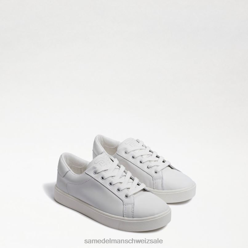 CH Sam Edelman Kinder Ethyl-Sneaker weißes Leder X2J86910 Schuhwerk