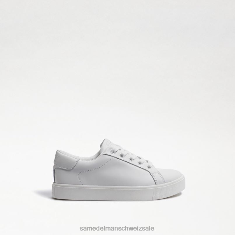 CH Sam Edelman Kinder Ethyl-Sneaker weißes Leder X2J86910 Schuhwerk
