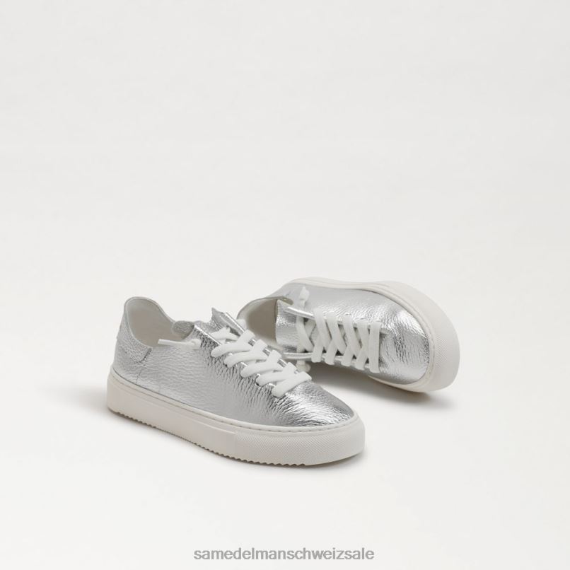 CH Sam Edelman Kinder Mohn-Schnürsneaker weiches Silber X2J86923 Schuhwerk