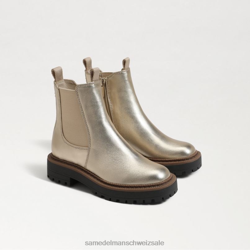 CH Sam Edelman Kinder Laguna Chelsea-Stiefel Gold Blatt X2J86971 Schuhwerk