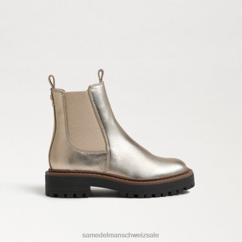 CH Sam Edelman Kinder Laguna Chelsea-Stiefel Gold Blatt X2J86971 Schuhwerk