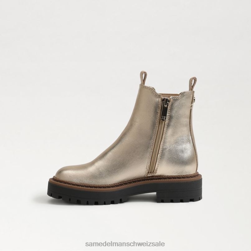 CH Sam Edelman Kinder Laguna Chelsea-Stiefel Gold Blatt X2J86971 Schuhwerk
