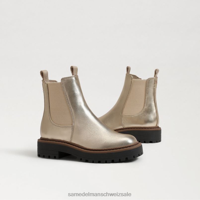 CH Sam Edelman Kinder Laguna Chelsea-Stiefel Gold Blatt X2J86971 Schuhwerk