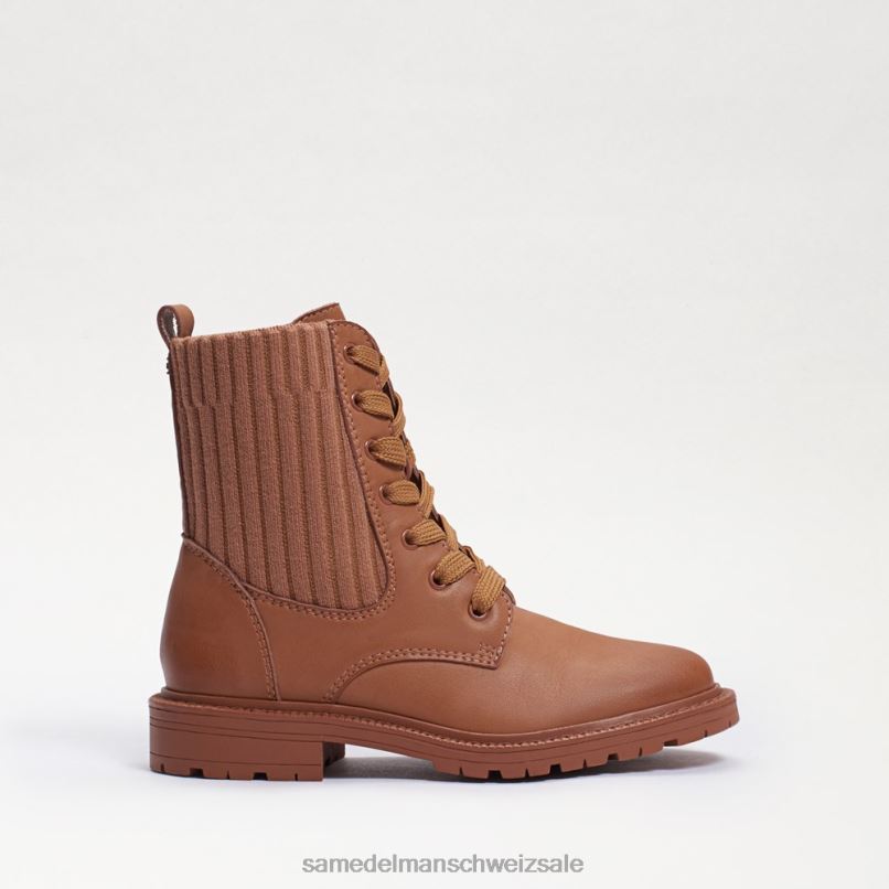 CH Sam Edelman Kinder Lydell-Kampfstiefel Es ist aus kuschelig braunem Leder X2J861009 Schuhwerk