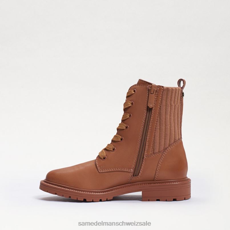 CH Sam Edelman Kinder Lydell-Kampfstiefel Es ist aus kuschelig braunem Leder X2J861009 Schuhwerk