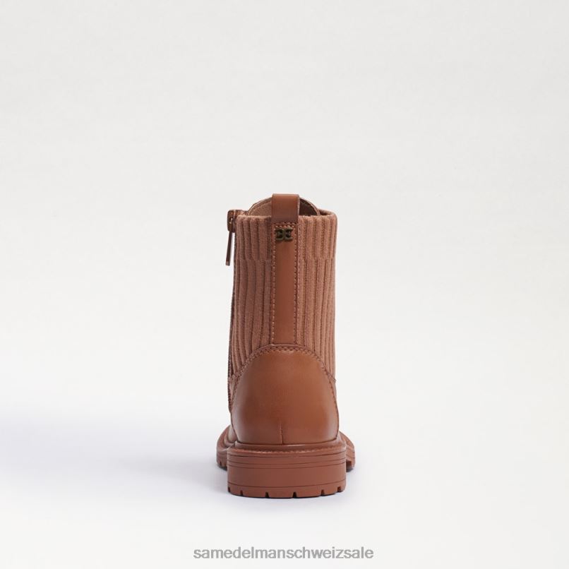 CH Sam Edelman Kinder Lydell-Kampfstiefel Es ist aus kuschelig braunem Leder X2J861009 Schuhwerk