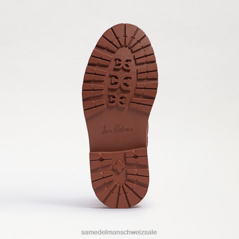 CH Sam Edelman Kinder Lydell-Kampfstiefel Es ist aus kuschelig braunem Leder X2J861009 Schuhwerk