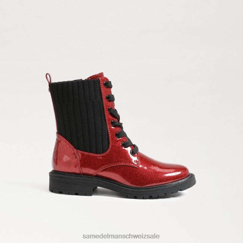 CH Sam Edelman Kinder Lydell-Kampfstiefel Rubinrot X2J861012 Schuhwerk