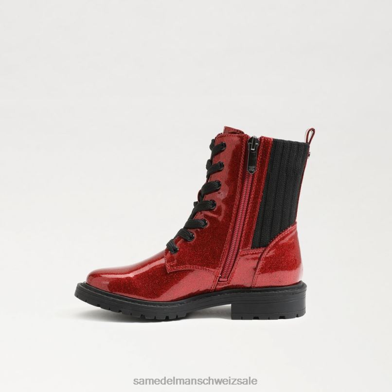 CH Sam Edelman Kinder Lydell-Kampfstiefel Rubinrot X2J861012 Schuhwerk