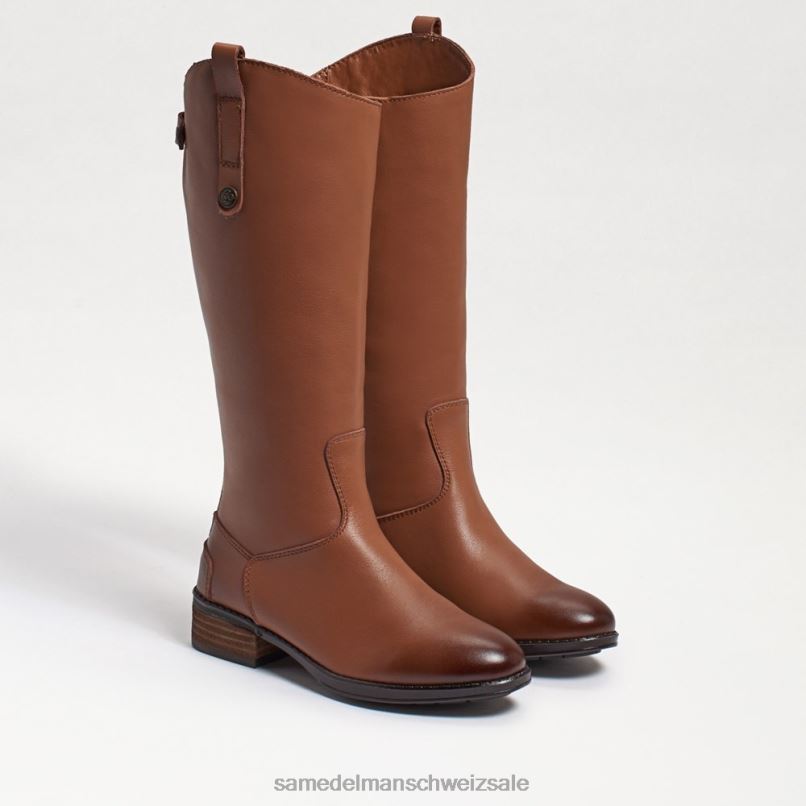 CH Sam Edelman Kinder Penny-Reitstiefel neues Whiskey-Leder X2J861008 Schuhwerk